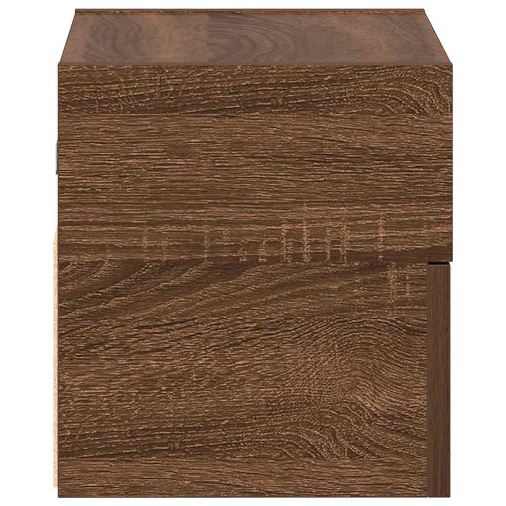 vidaXL Noptieră de perete, stejar maro, 45x26x28,5 cm vidaXL Noptieră de perete, stejar maro, 45x26x28,5 cm