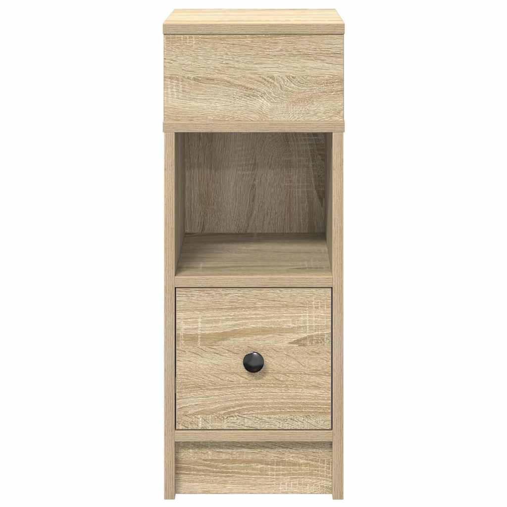 vidaXL Noptiera cu sertar Stejar Sonoma 25x31x66 cm