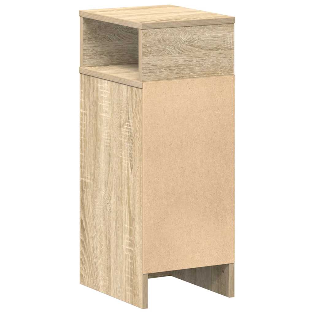 vidaXL Noptiere, 2 buc., cu sertar, Stejar Sonoma, 25x31x66 cm vidaXL Noptiere, 2 buc., cu sertar, Stejar Sonoma, 25x31x66 cm