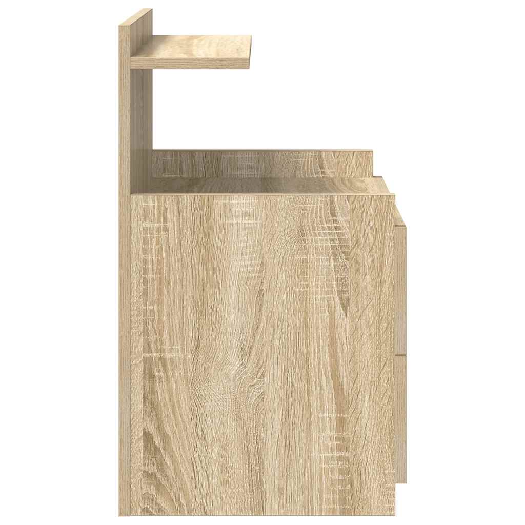vidaXL Noptiere 2 buc. cu 2 sertare, stejar Sonoma, 40x36,5x62 cm
