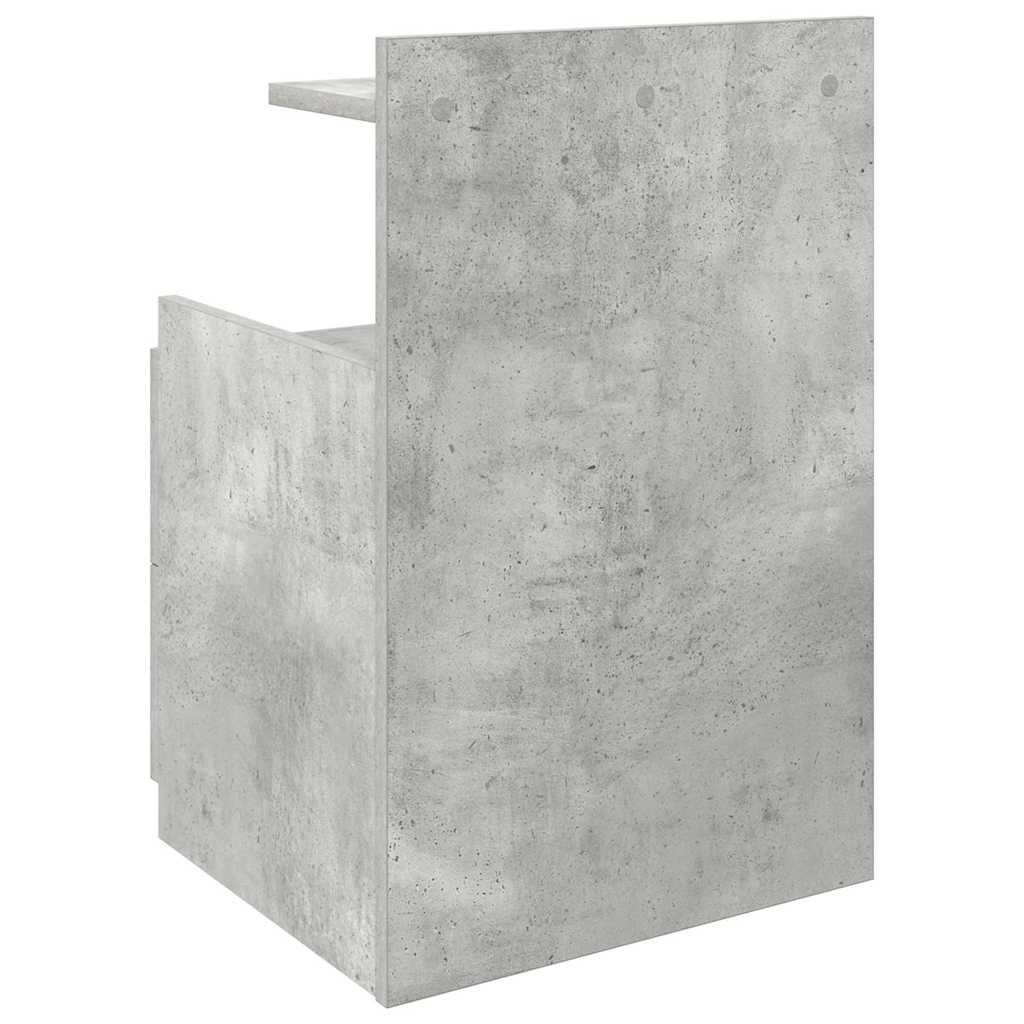 vidaXL Noptieră cu 2 sertare, gri beton, 40x36,5x62 cm vidaXL Noptieră cu 2 sertare, gri beton, 40x36,5x62 cm