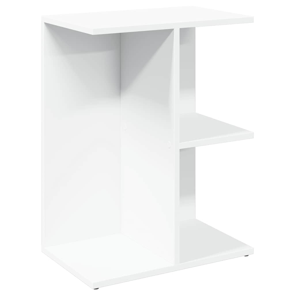 vidaXL Noptieră, alb, 46,5x29x61 cm, lemn compozit