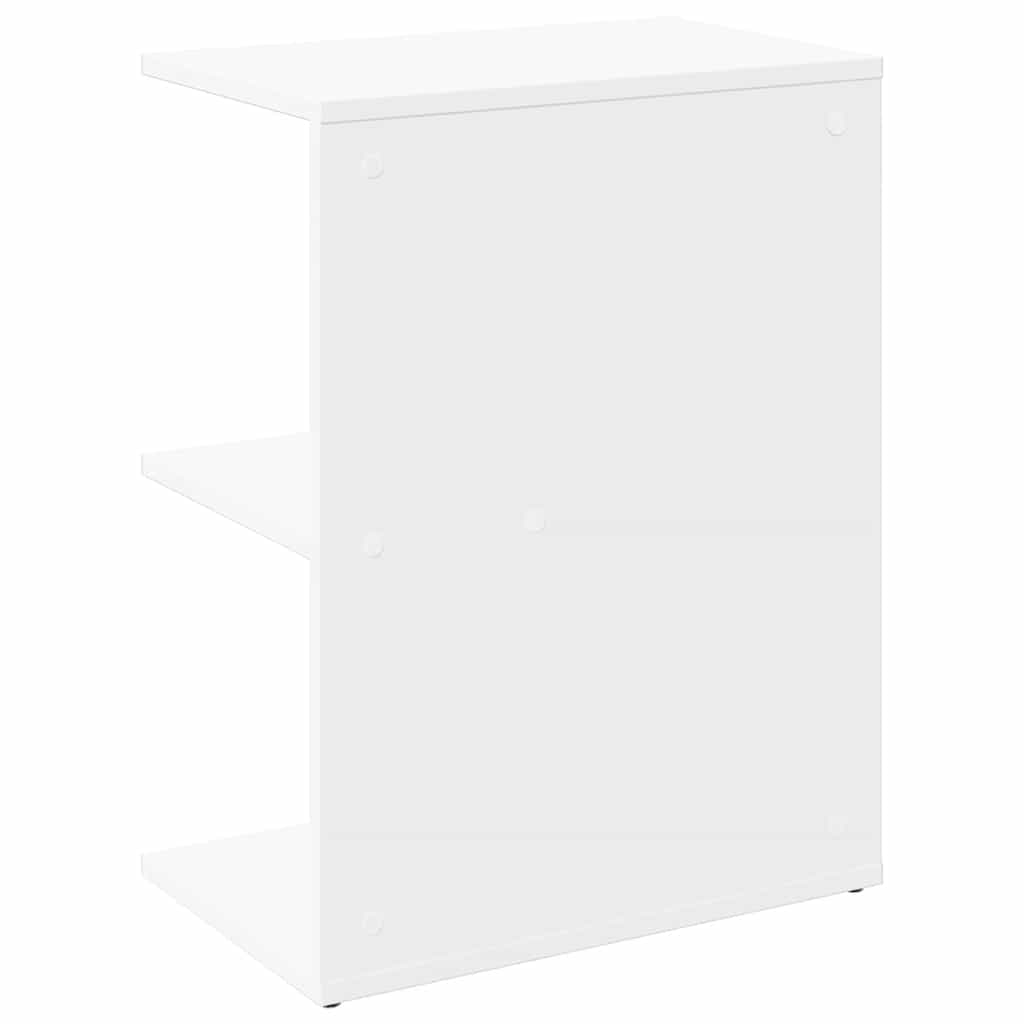 vidaXL Noptieră, alb, 46,5x29x61 cm, lemn compozit