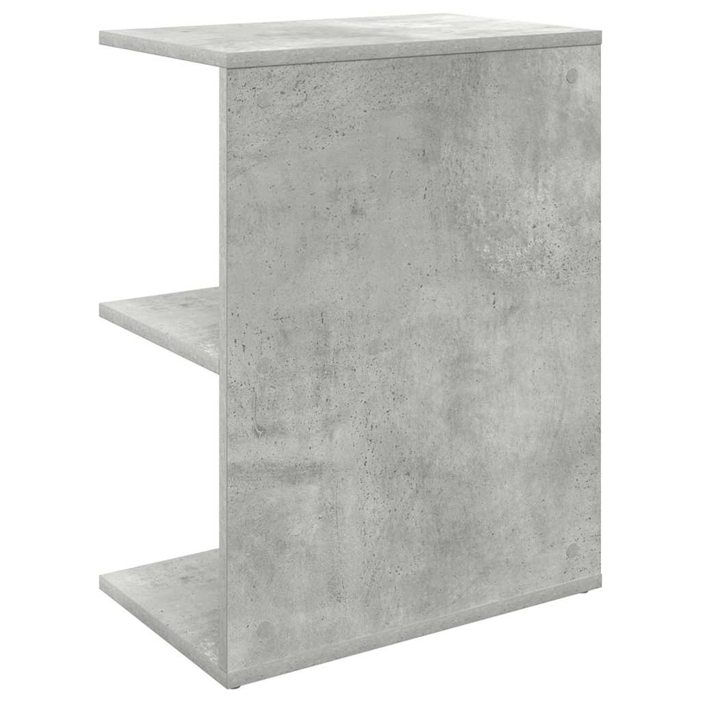 vidaXL Noptiera gri beton 46,5x29x61 cm Lemn prelucrat