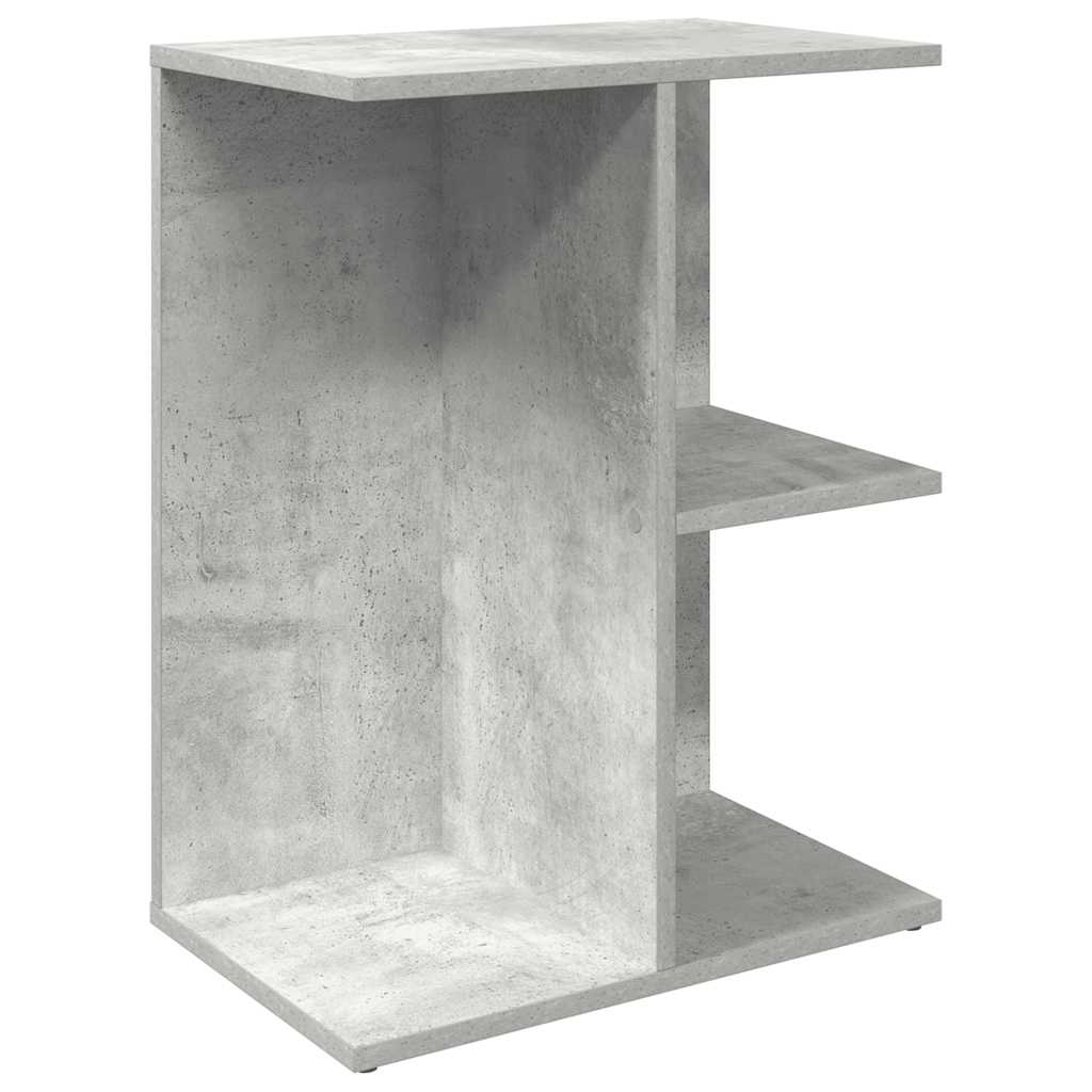 vidaXL Noptiere 2 buc Beton Gri 46,5x29x61 cm Lemn prelucrat
