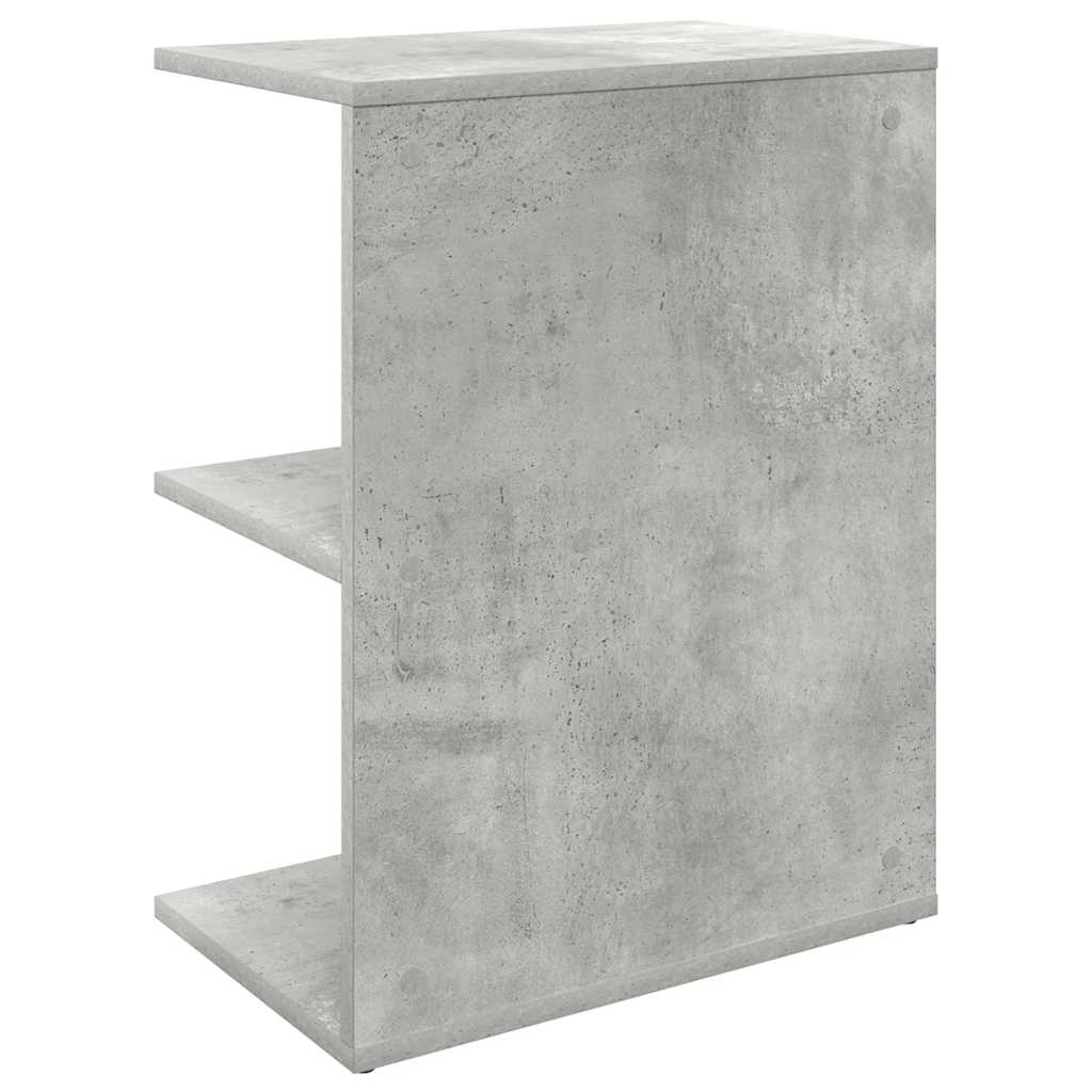 vidaXL Noptiere 2 buc Beton Gri 46,5x29x61 cm Lemn prelucrat