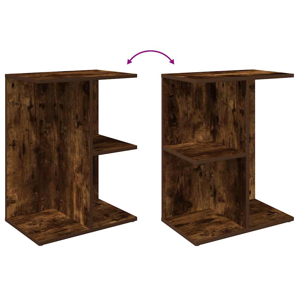 vidaXL Noptiera stejar afumat 46,5x29x61 cm Lemn prelucrat