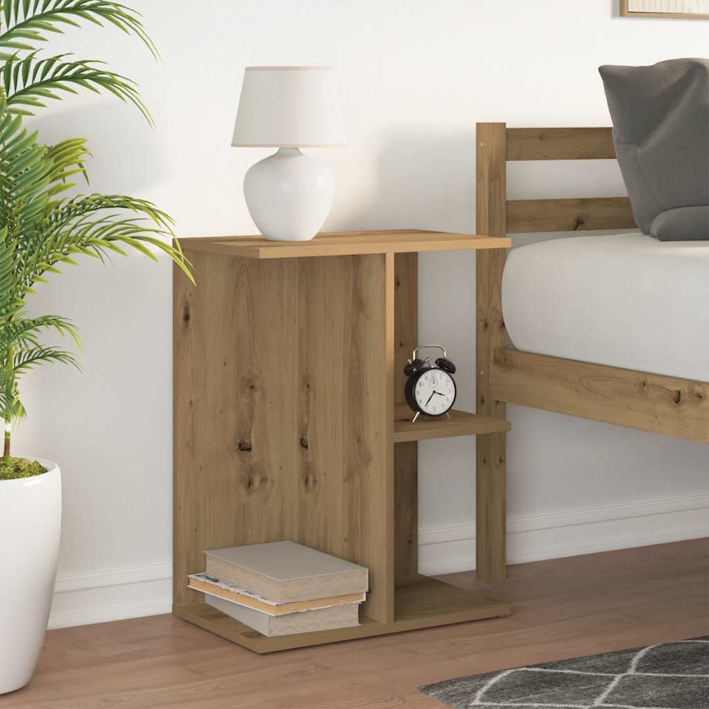 vidaXL Noptiera Stejar artizanal 46,5x29x61 cm Lemn prelucrat