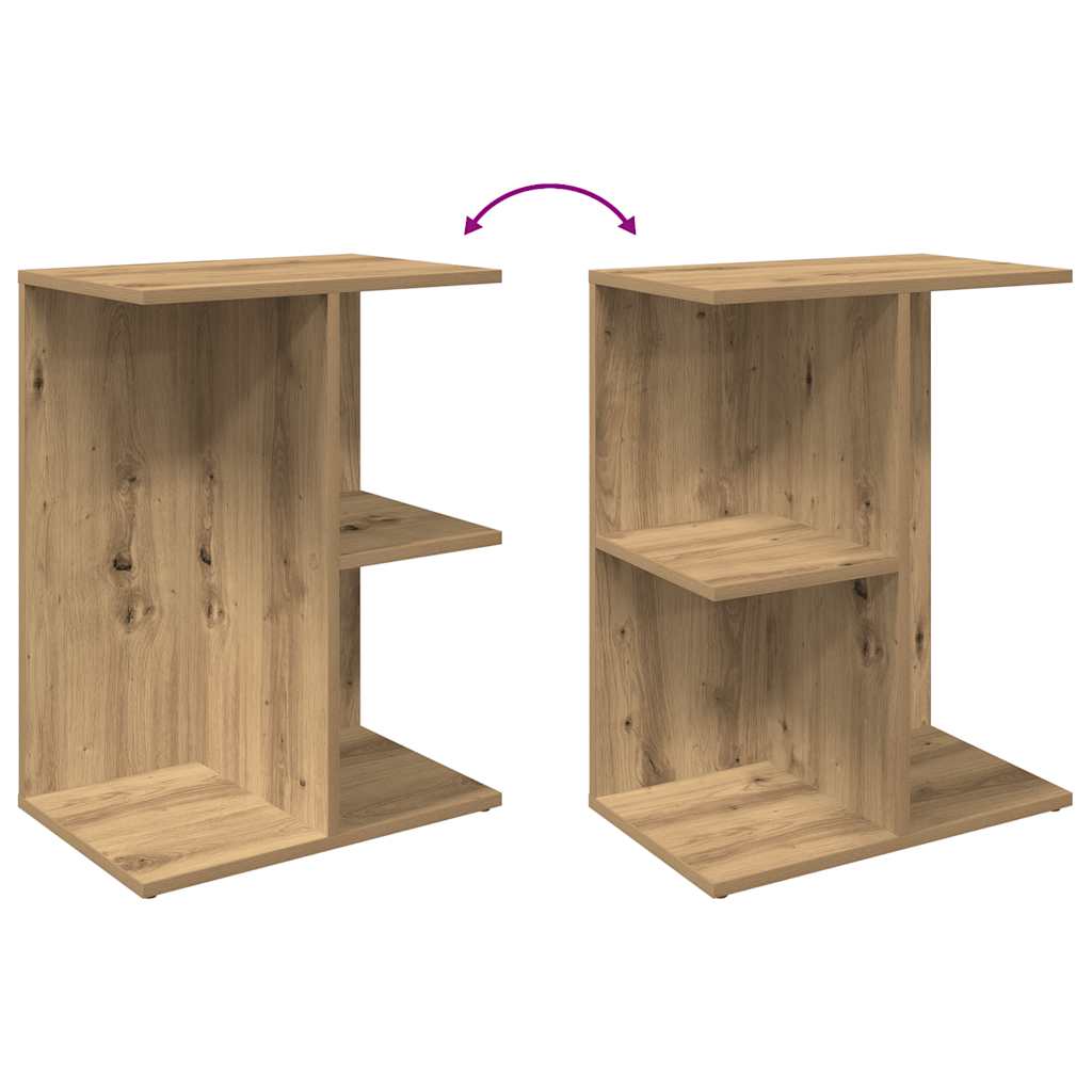 vidaXL Noptiera Stejar artizanal 46,5x29x61 cm Lemn prelucrat