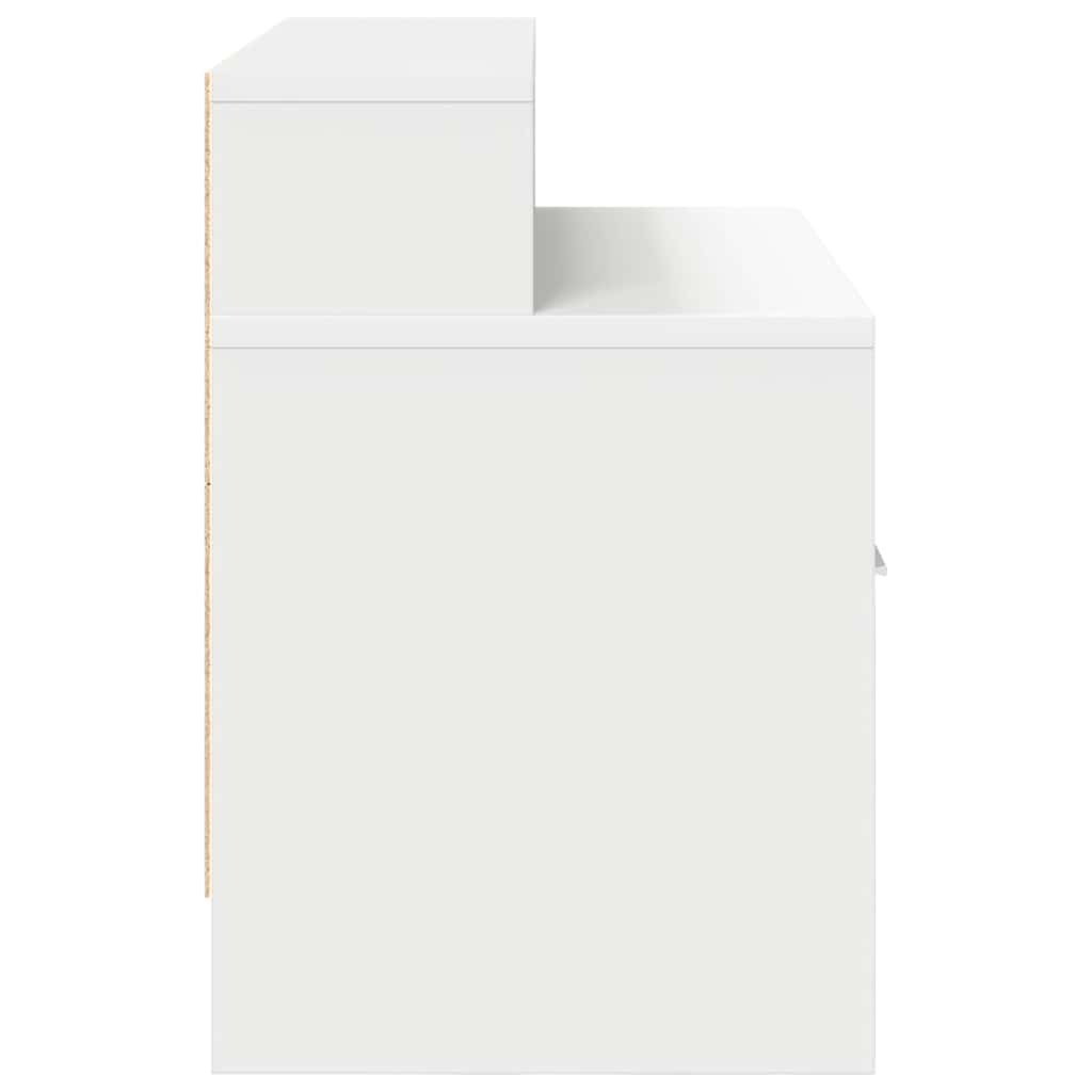 vidaXL Noptiere cu sertar 2 buc Alb 51x31x47 cm