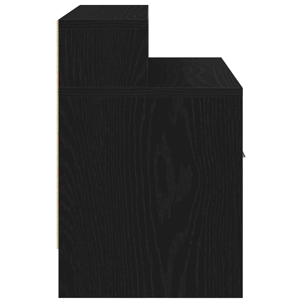 vidaXL Noptiera cu sertar stejar negru 51x31x47 cm