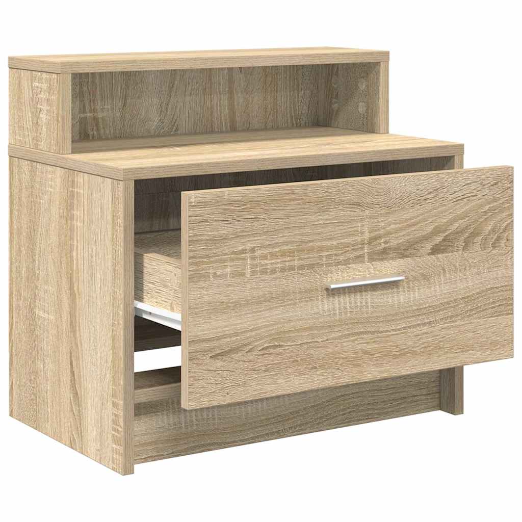 vidaXL Noptiera cu sertar Stejar Sonoma 51x31x47 cm