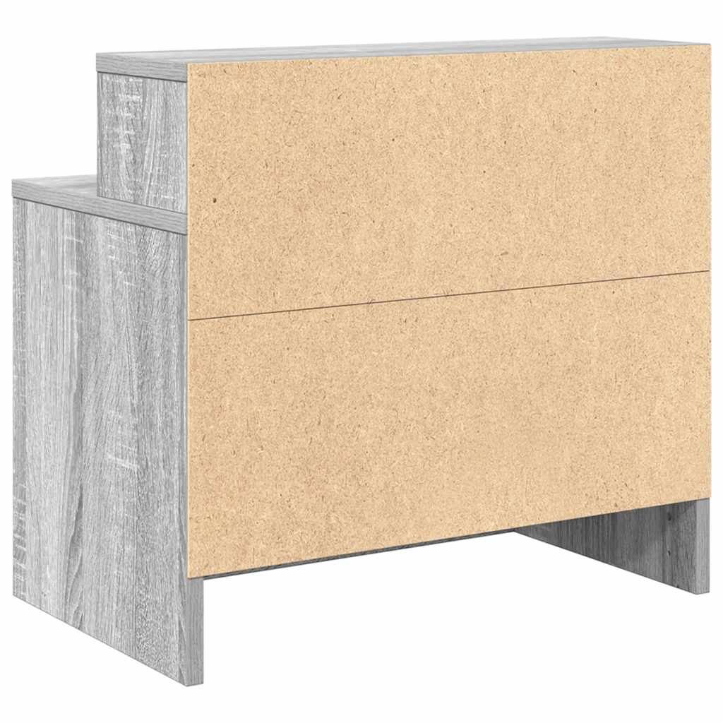 vidaXL Noptiera cu sertar Gri Sonoma 51x31x47 cm
