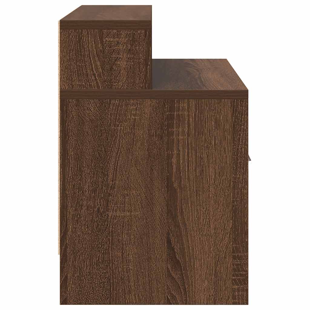 vidaXL Noptiera cu sertar Stejar maro 51x31x47 cm