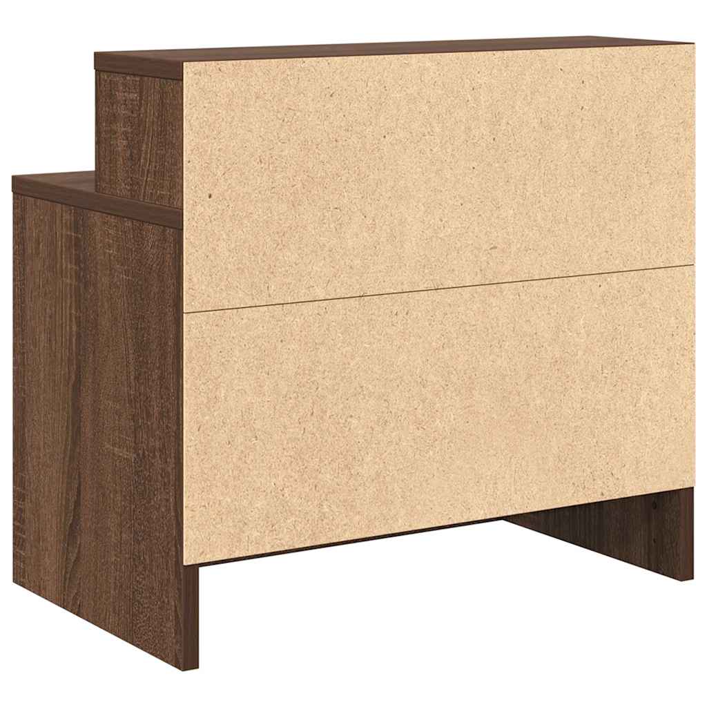 vidaXL Noptiera cu sertar Stejar maro 51x31x47 cm