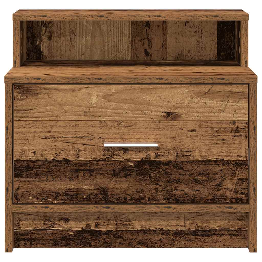 vidaXL Noptiera cu sertar lemn vechi 51x31x47 cm