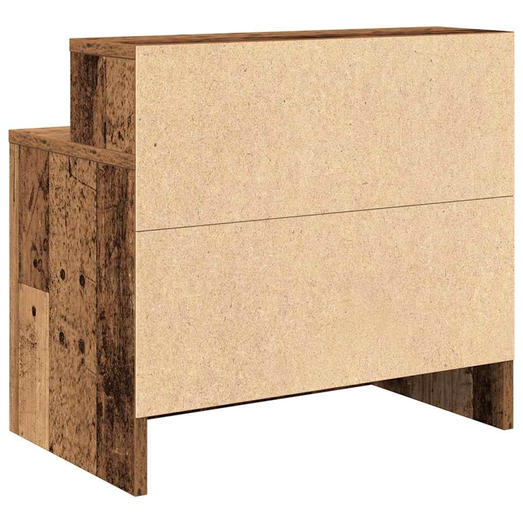 vidaXL Noptiera cu sertar lemn vechi 51x31x47 cm