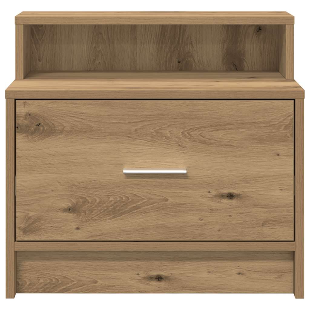 vidaXL Noptiera cu sertar Stejar artizanal 51x31x47 cm