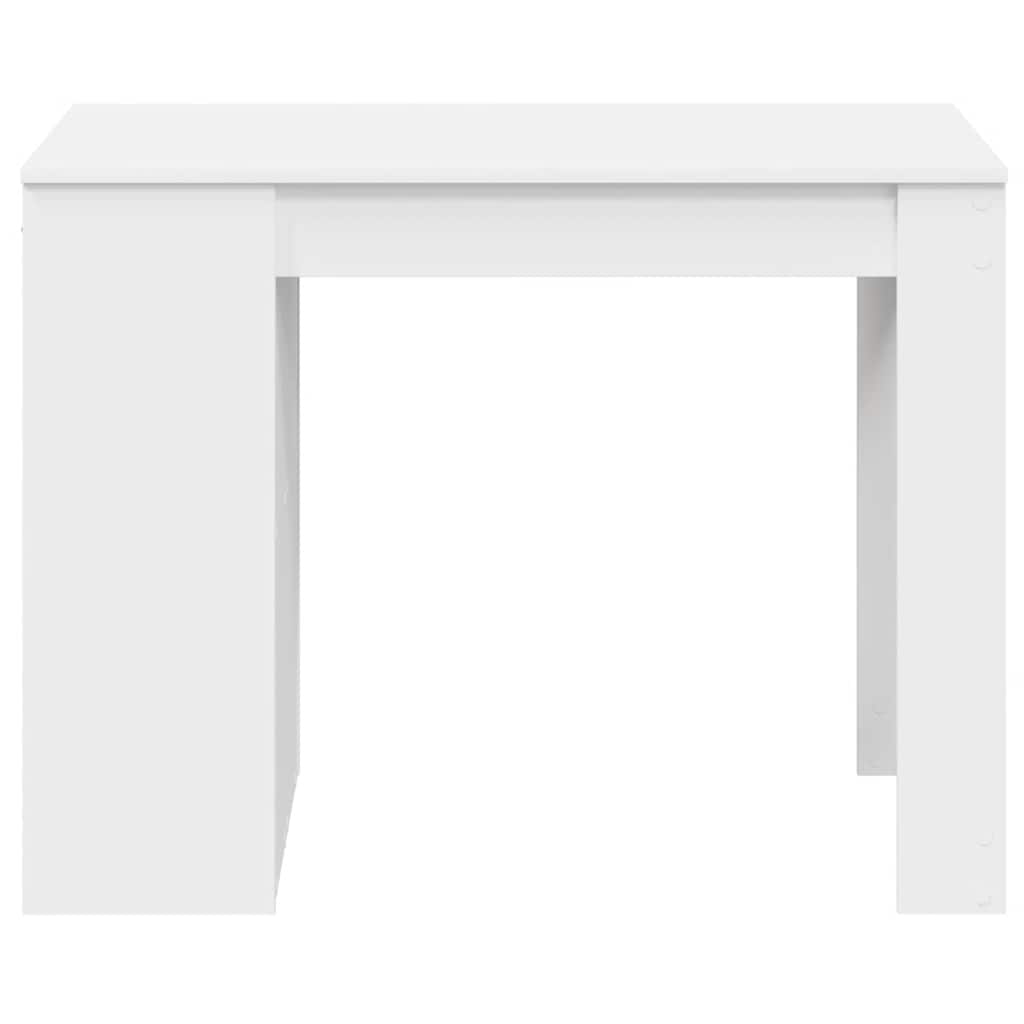 vidaXL Birou cu sertar și raft alb 102x62x77,5 cm lemn prelucrat vidaXL Birou cu sertar și raft alb 102x62x77,5 cm lemn prelucrat