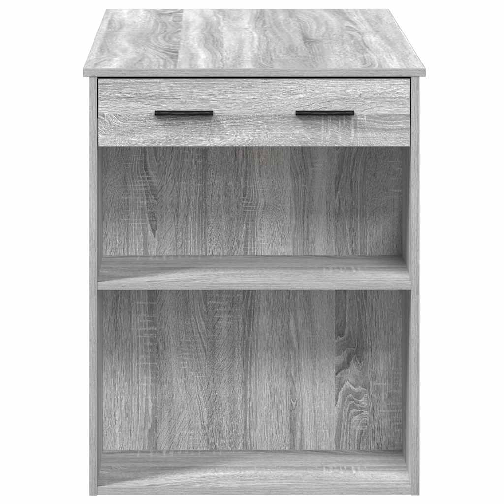 vidaXL Birou cu sertar raft ri Sonoma 102x62x77,5cm lemn prelucrat vidaXL Birou cu sertar raft ri Sonoma 102x62x77,5cm lemn prelucrat