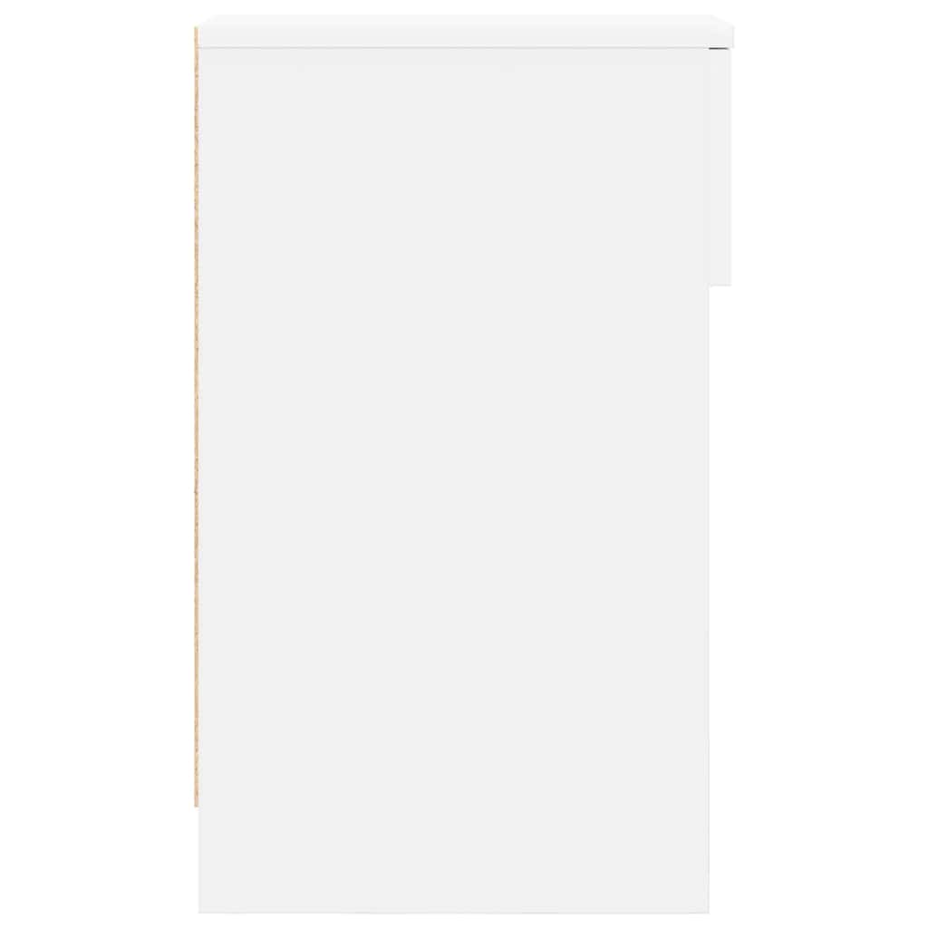 vidaXL Noptiera cu sertar alb 20x36x60 cm