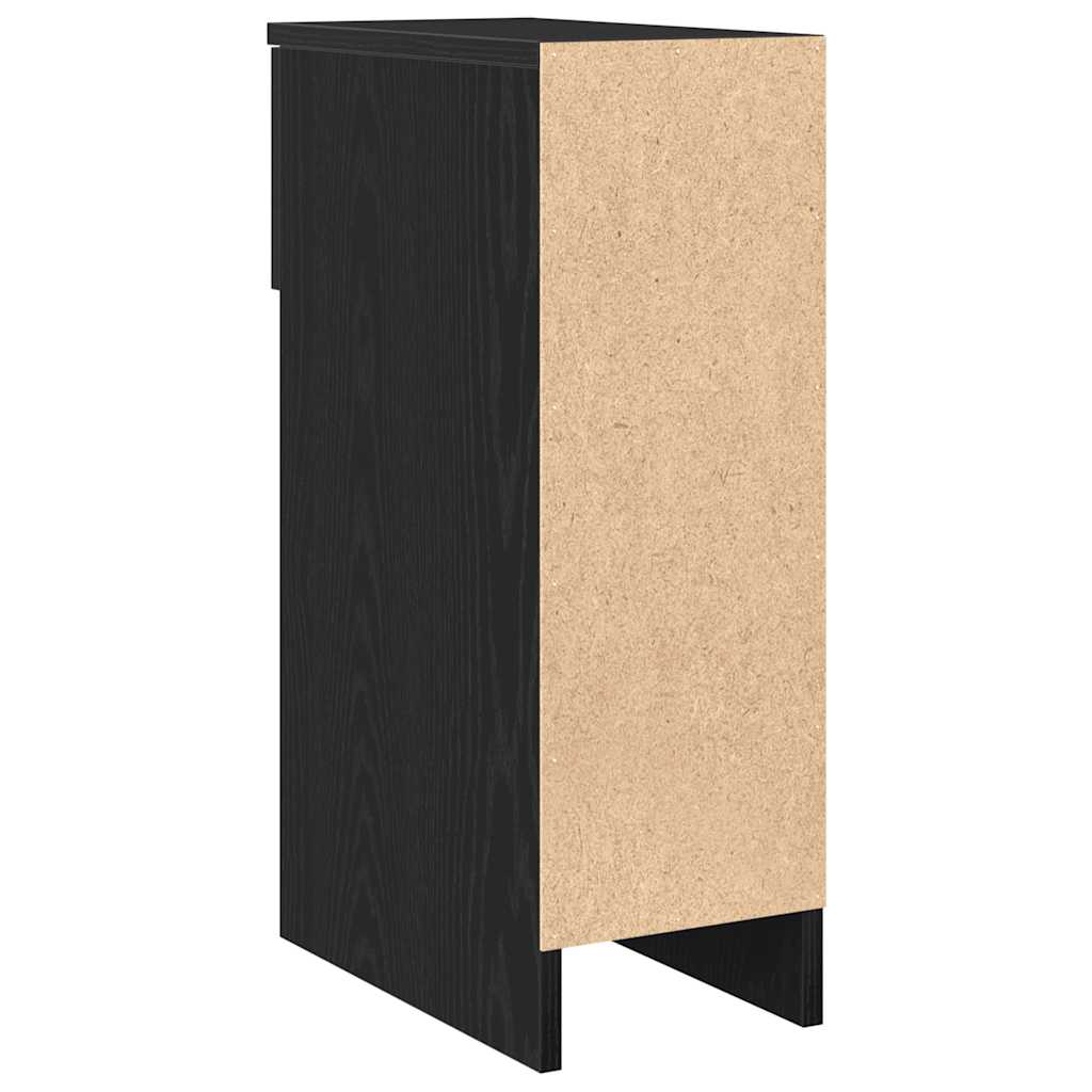 vidaXL Noptiera cu sertar stejar negru 20x36x60 cm