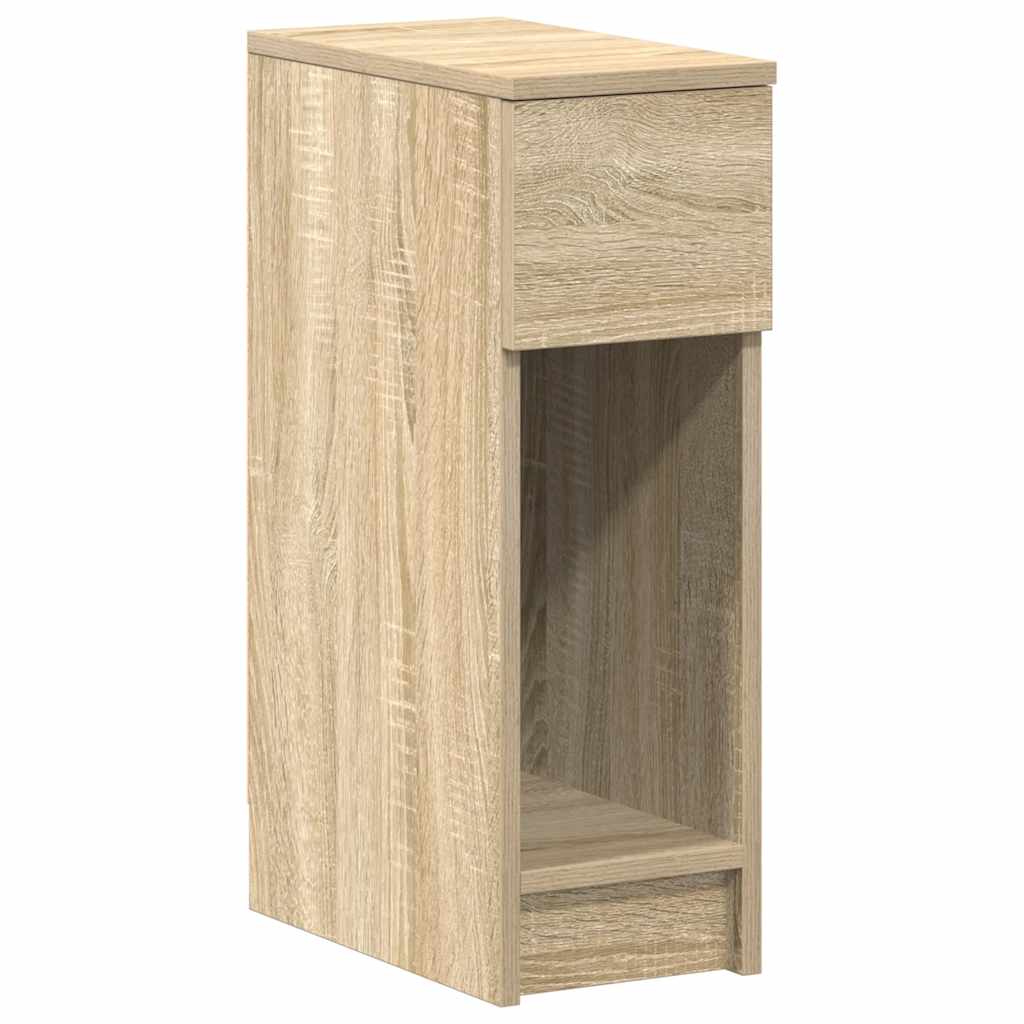 vidaXL Noptiera cu sertar Stejar Sonoma 20x36x60 cm