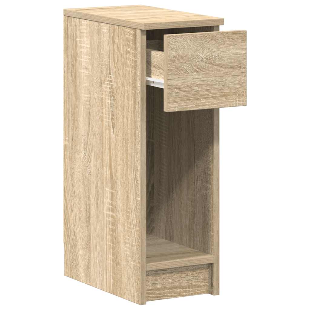 vidaXL Noptiere cu sertar 2 buc. Stejar Sonoma 20x36x60 cm