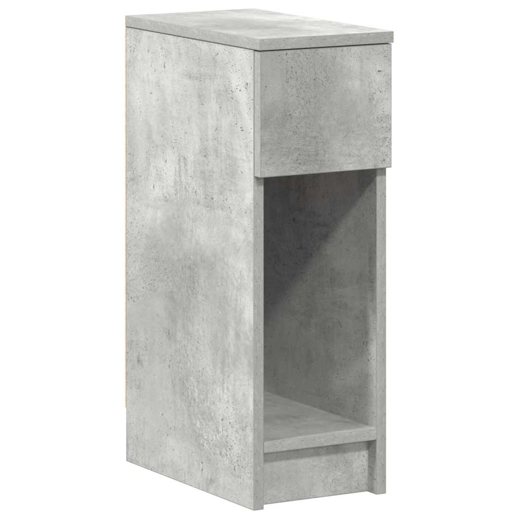 vidaXL Noptiera cu sertar gri beton 20x36x60 cm
