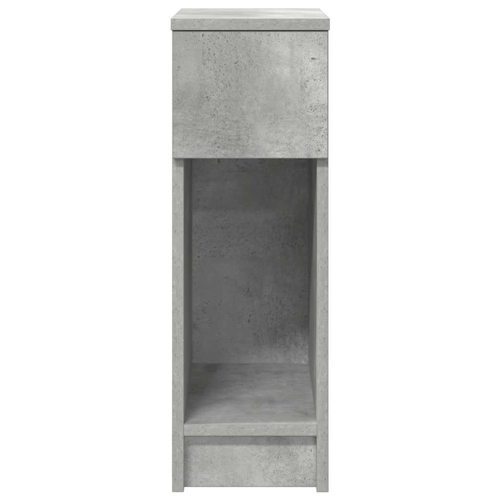 vidaXL Noptiera cu sertar gri beton 20x36x60 cm