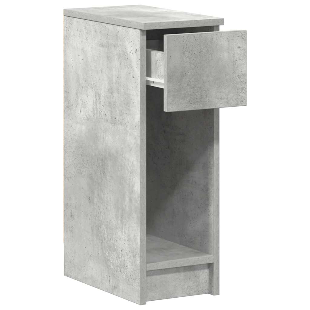 vidaXL Noptiera cu sertar gri beton 20x36x60 cm