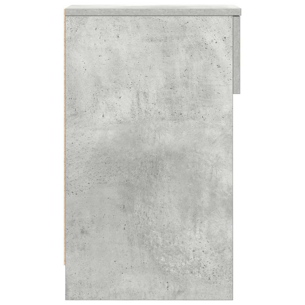 vidaXL Noptiera cu sertar gri beton 20x36x60 cm