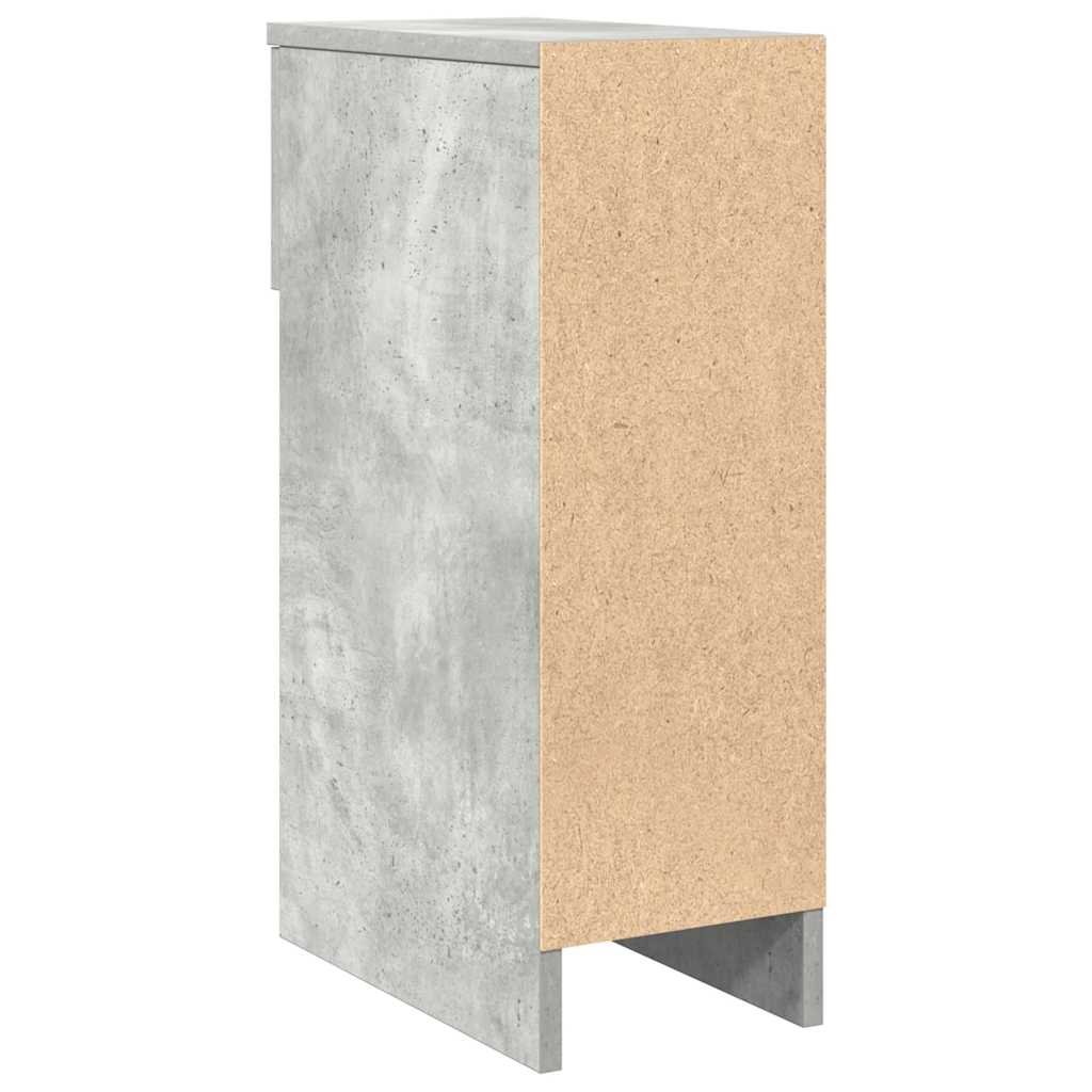 vidaXL Noptiera cu sertar gri beton 20x36x60 cm