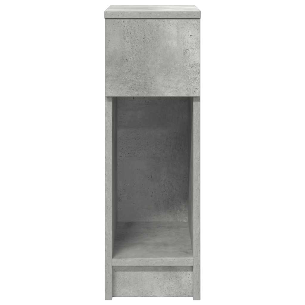 vidaXL Noptiere cu sertar 2 buc gri beton 20x36x60 cm