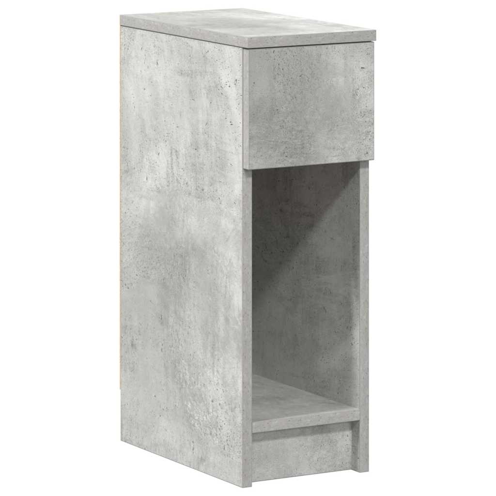 vidaXL Noptiere cu sertar 2 buc gri beton 20x36x60 cm