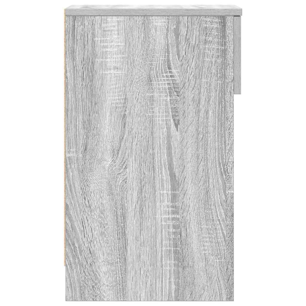 vidaXL Noptiera cu sertar Gri Sonoma 20x36x60 cm