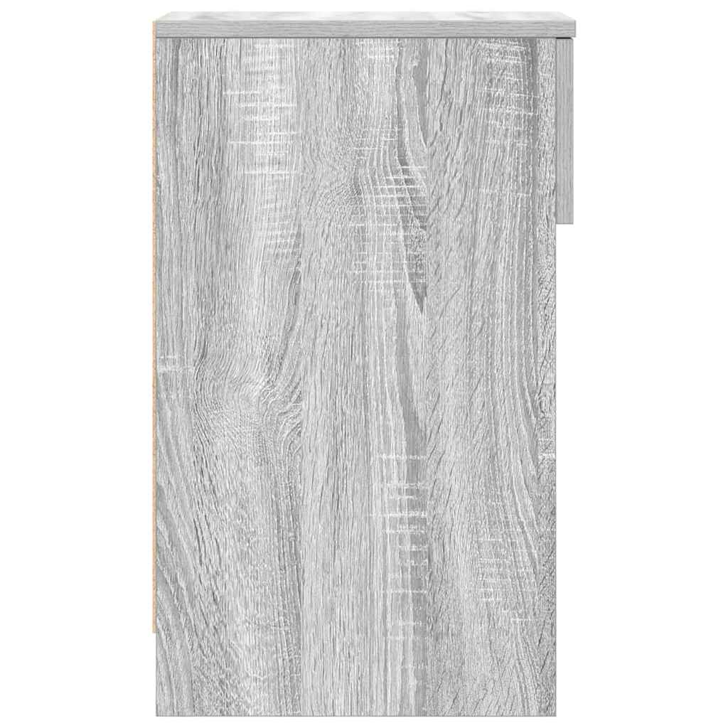 vidaXL Noptiere cu sertar 2 buc Gri Sonoma 20x36x60 cm