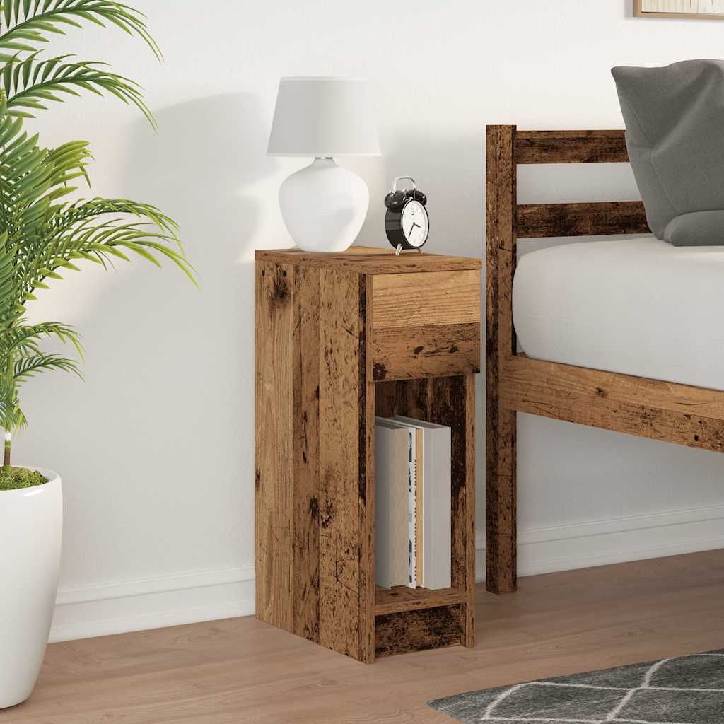 vidaXL Noptiera cu sertar lemn vechi 20x36x60 cm