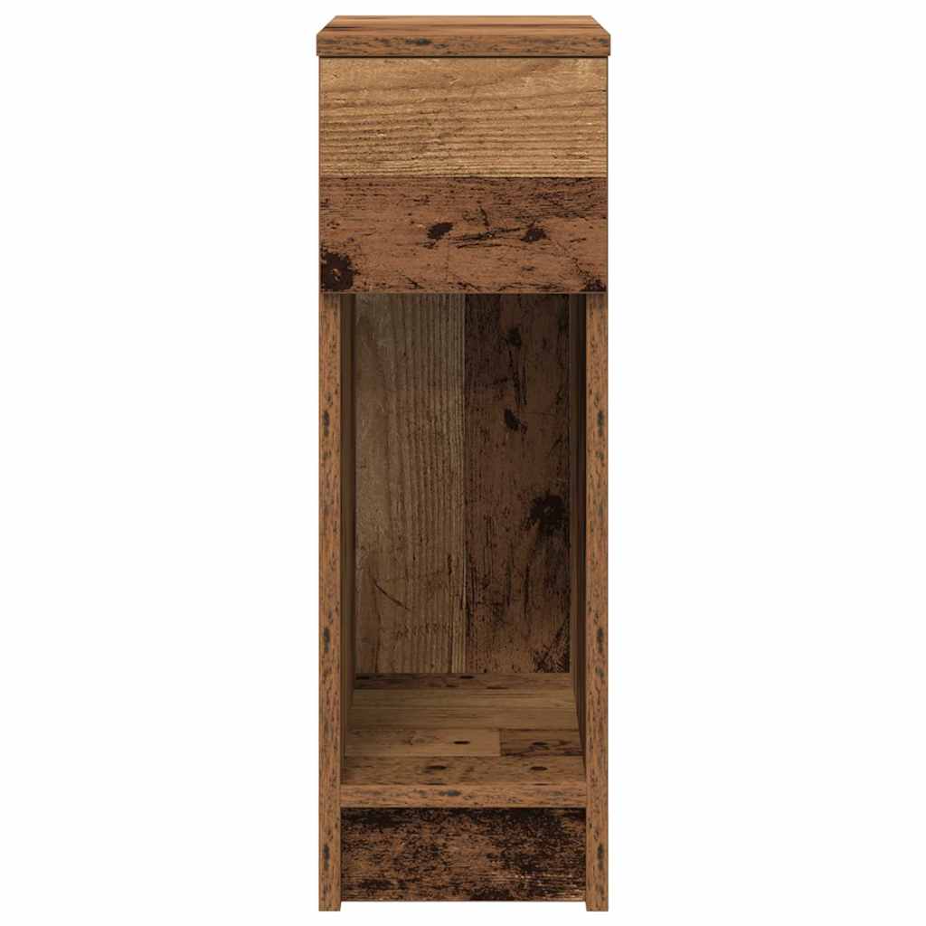 vidaXL Noptiera cu sertar lemn vechi 20x36x60 cm
