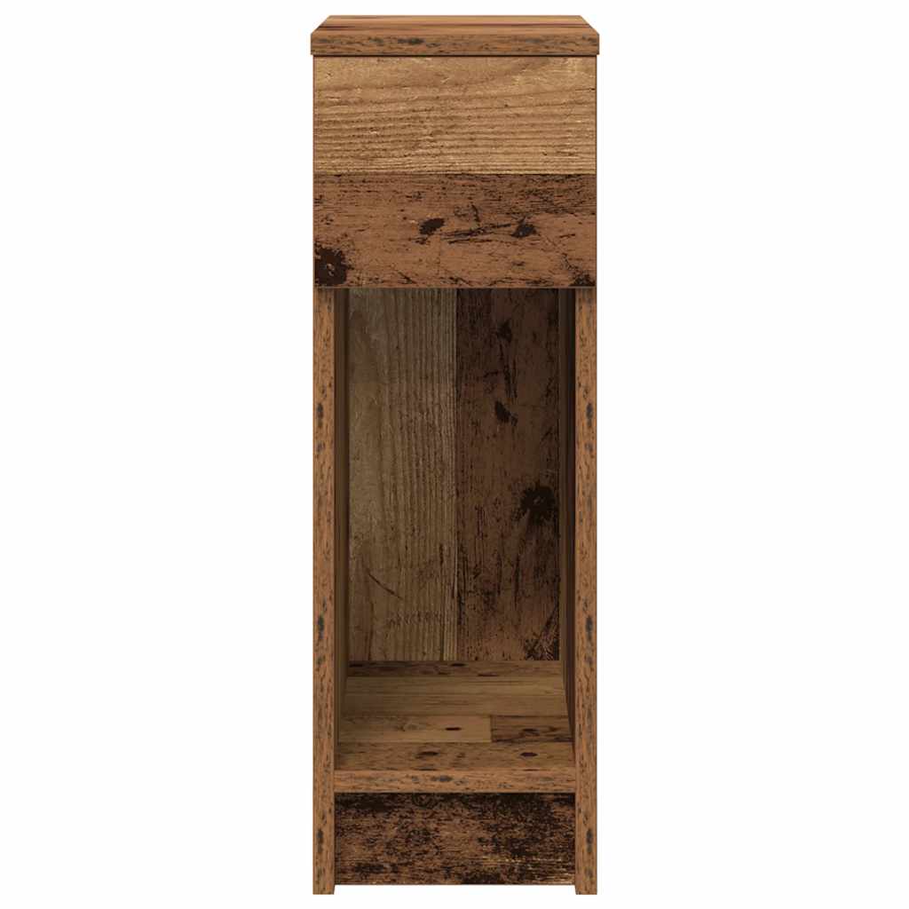 vidaXL Noptiere cu sertar 2 buc lemn vechi 20x36x60 cm