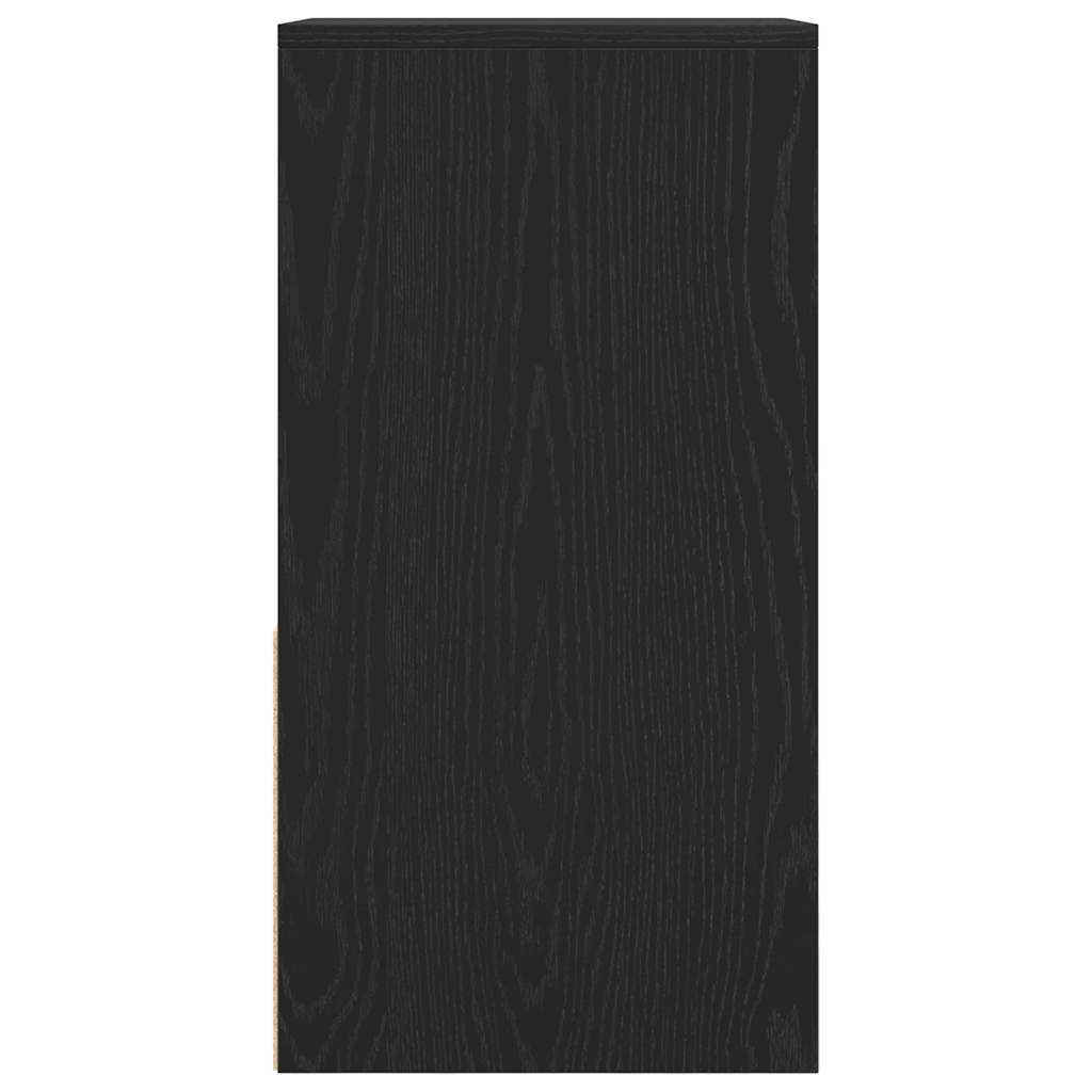 vidaXL Noptiera cu sertar stejar negru 35x34x66,5 cm