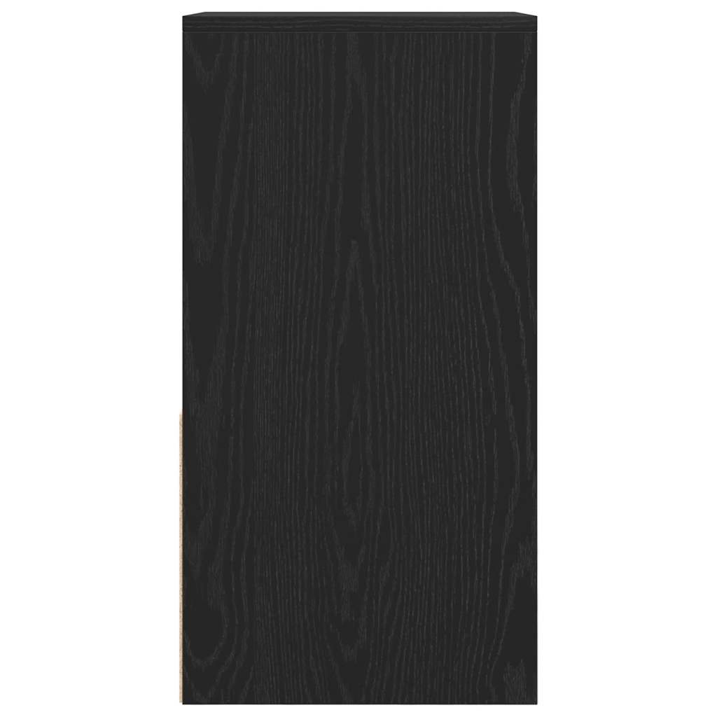 vidaXL Noptiere cu sertar 2 buc stejar negru 35x34x66,5 cm
