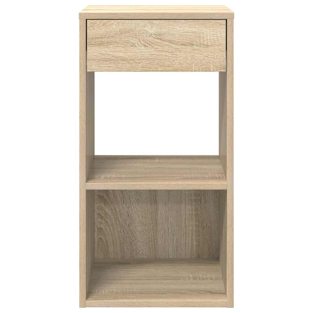 vidaXL Noptiere cu sertar 2 buc. Stejar Sonoma 35x34x66,5 cm