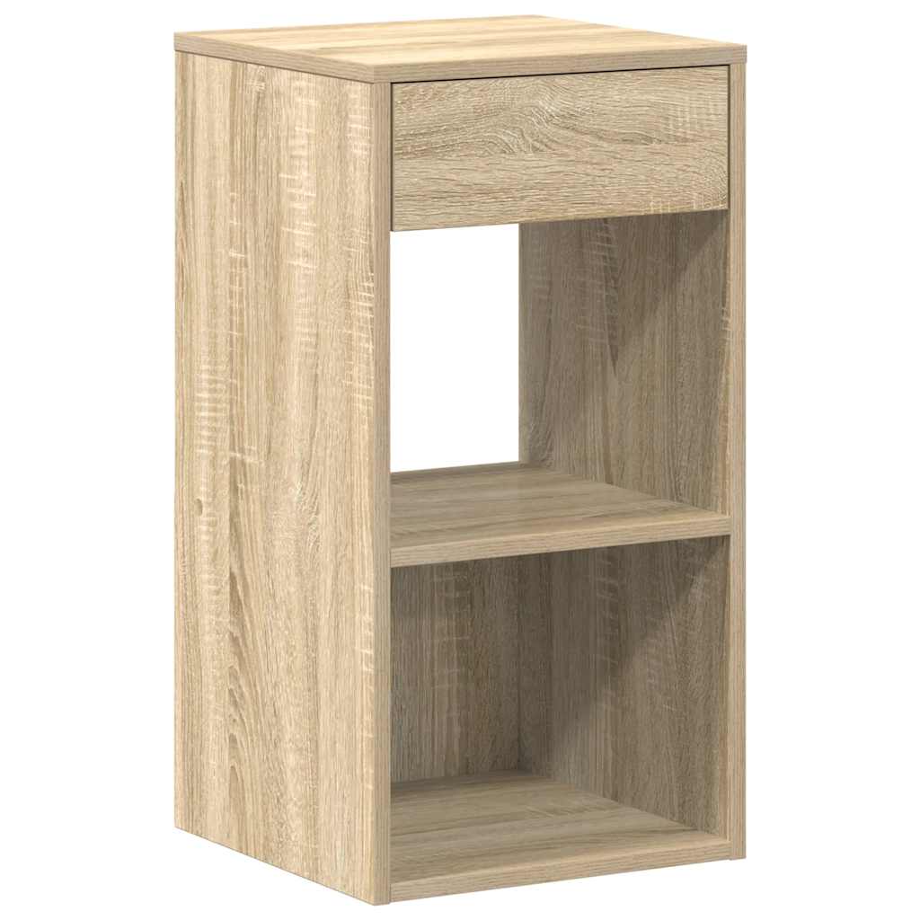vidaXL Noptiere cu sertar 2 buc. Stejar Sonoma 35x34x66,5 cm