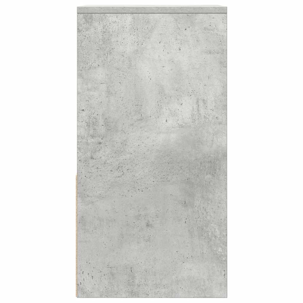 vidaXL Noptiera cu sertar gri beton 35x34x66,5 cm