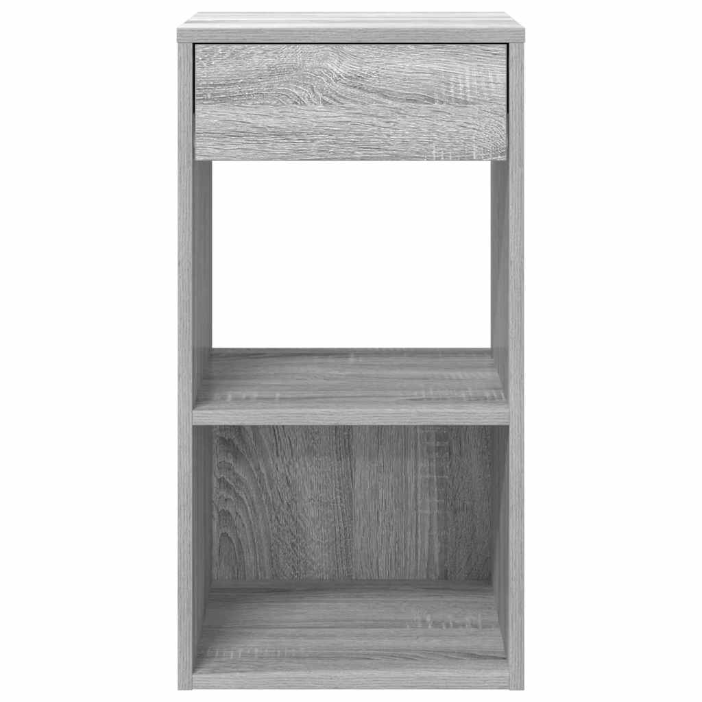 vidaXL Noptiera cu sertar Gri Sonoma 35x34x66,5 cm
