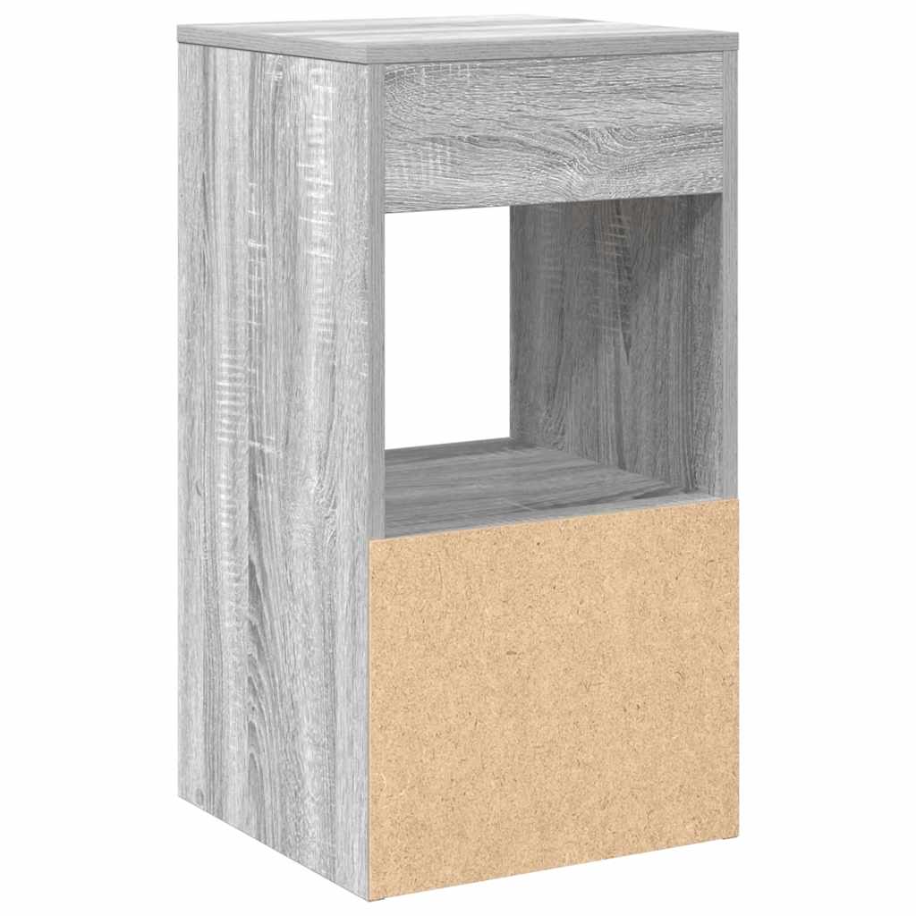 vidaXL Noptiera cu sertar Gri Sonoma 35x34x66,5 cm