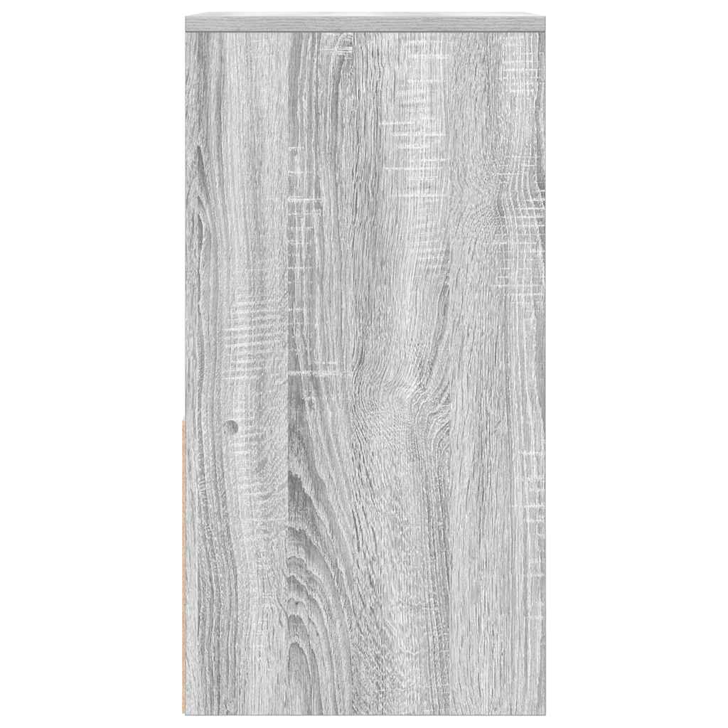 vidaXL Noptiere cu sertar 2 buc Gri Sonoma 35x34x66,5 cm