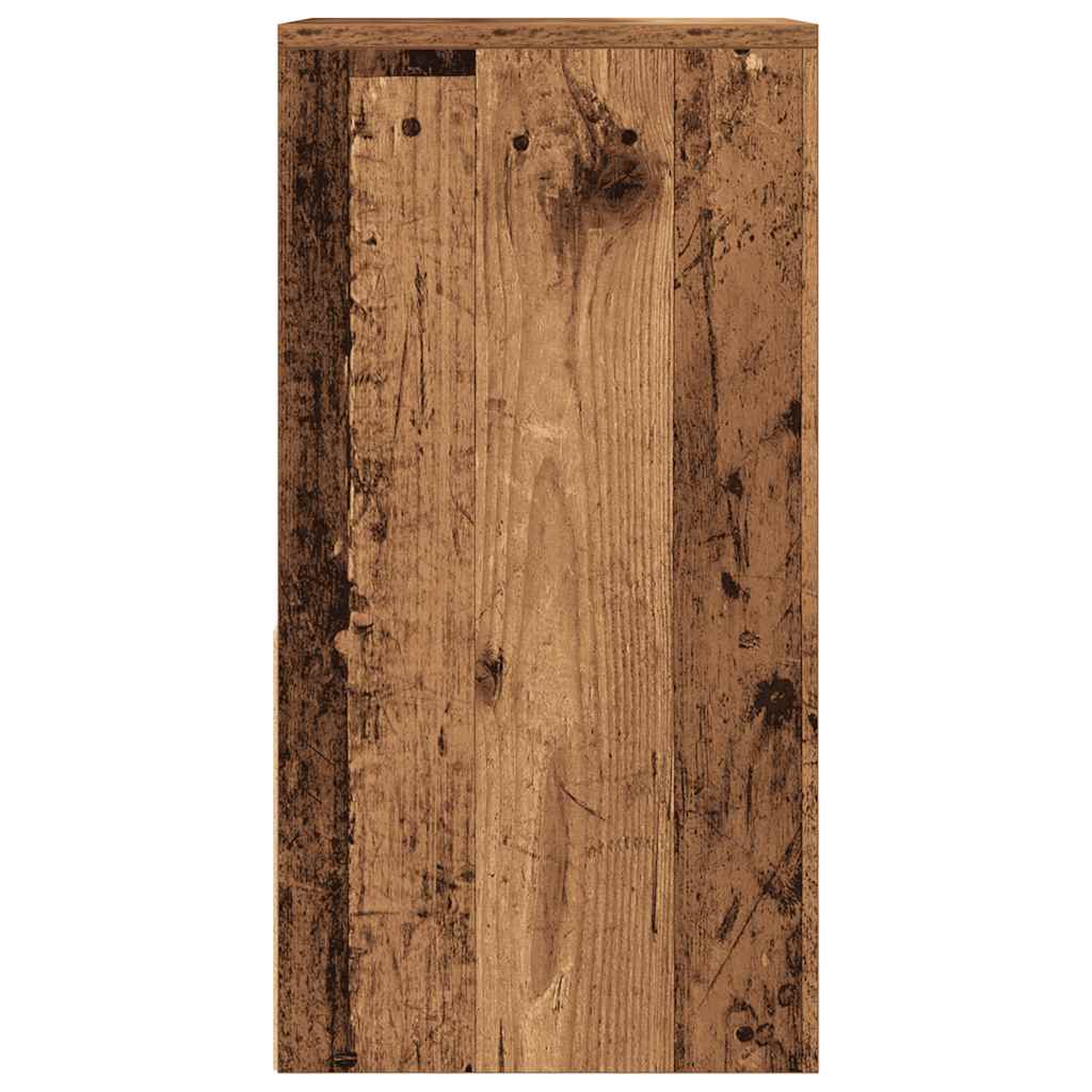 vidaXL Noptiere cu sertar 2 buc lemn vechi 35x34x66,5 cm