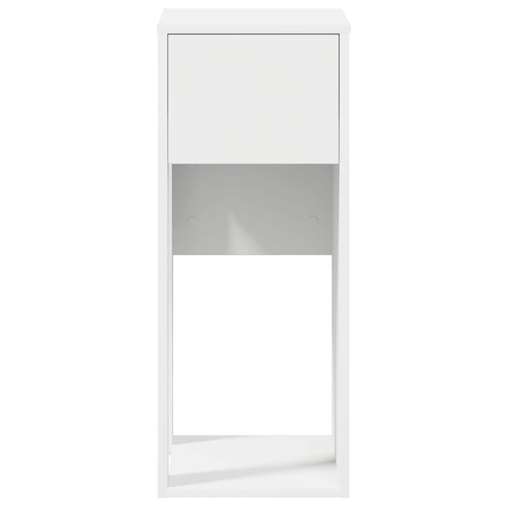 vidaXL Suport turn pentru computer cu sertar alb 30x44x74 cm vidaXL Suport turn pentru computer cu sertar alb 30x44x74 cm